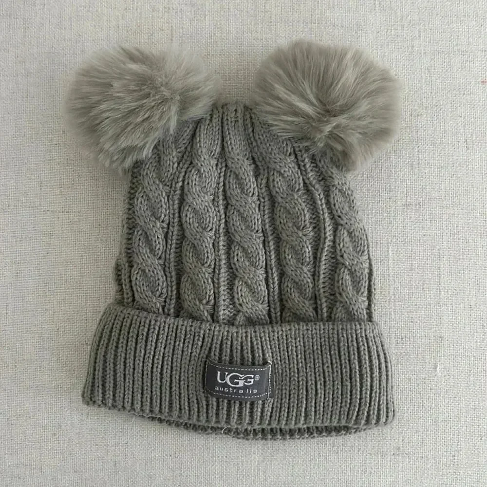 UGG Double pom-pom beanie hat for baby
